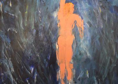 Skinny Dipper 62x48 Mixed Media on Canvas