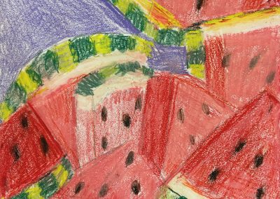 Summer_Slices_17x16_colored_pencil_on_paper